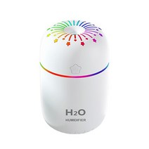 공기청정기자동차 디퓨저 홈 공기 Humidifi Diffus 청정기 300ml 미니 가습기 Essenti 오일 아로마 테라피, 01 White