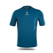 도디치 VHF-반팔티 블루 스포츠 티셔츠 운동복 반팔 라운드 상의 쿨 여름