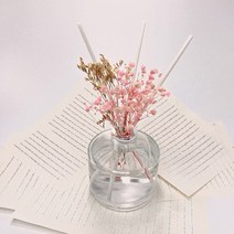 100ml 원형 디퓨저 만들기 세트 ( DIY SET ), 아이보리 안개꽃, 블랙체리