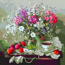 DIY명화Z067 안개꽃 size 50*40cm