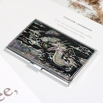 박씨상방 외국인선물 나전칠기 자개 명함케이스M 명함집, 1개, 용