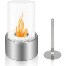휴대용 캠핑 낚시 감성 불멍 난로 알코올 벽 eden ventless 실내 야외 화재 구덩이 탁상 화재 그릇 냄비 바이오 에탄올 벽, 은