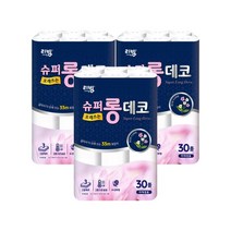 리빙 슈퍼롱데코 화장지 33M 30롤 x 3팩