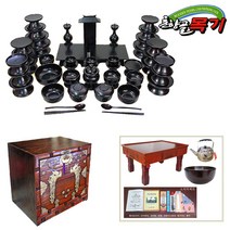 춘향골남원목기 옻칠제기세트 옻칠세트, 3. 전통옻칠괴목47p+전체오동, 1개