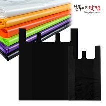 시장봉투 마트봉투 다양한 사이즈 비닐봉지 비닐봉투 쓰레기 분리수거 재활용, 시100(80), 검정