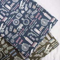 베드앤데코 베드앤데코 순면 11종 패브릭원단[110x180], 리버티그린