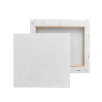 [JJ오피스] 캔버스 천면 액자 정사각형 나무 가왁구, 2호(20cm)