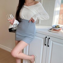 페미닌 심플 미니 스커트 10대20대 여행 소개팅 여성