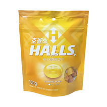 호올스(HALLS) 쉐어백 허니 레몬향 캔디 160g, 2개