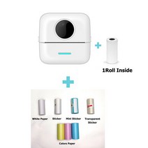 라벨프린터 도트프린터 라벨기 라벨스티커 HD 미니 무선 휴대용 감열식 프린터 C13 사진 인쇄 기계 라벨, 10 X5 with 7Rolls