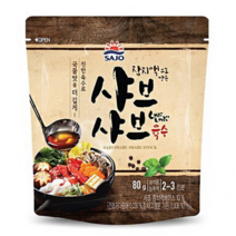사조해표 샤브샤브 육수80g, 80g, 6개