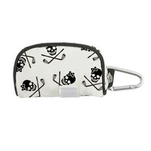 스컬 볼파우치 골프공 주머니 볼 가방 필드, 화이트