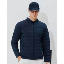 22FW [H-SIGNITURE]네이비 NO QUILTING 경량 튜브다운 점퍼 HUJU2D702N3