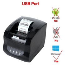 레이저각인기 레이저마킹기 Xprinter365 블루투스 열전사 라벨 프린터 바코드 80mm 영수증 지원 스티커 용지, 365B, 중국, AU 플러그, 365B+AU 플러그