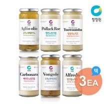 청정원 오일&크림 파스타소스 6종 3개, 5. 알리오올리오 360gx2개+투움바 350g