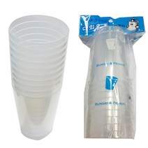 다회용 커피컵 플라스틱 투명컵 10개 테이크아웃 음료컵