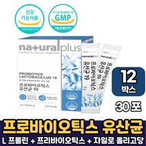 프로바이오틱스 유산균 19 프리바이오틱스 프락토올리고당 신바이오틱스 유사균 포뮬러 먹는법, 12박스, 프로바이오틱스 유산균 x 30포
