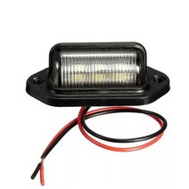 캠핑카 계단 트레일러 카라반 계단 스텝1pc 6 led 라이센스 번호판 라이트 268, 검은색