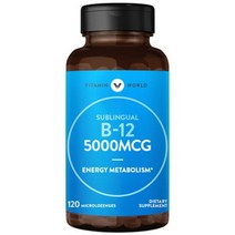 vitamin world Vitamin B-12 5000mcg 비타민월드 비타민 B-12 5000mcg 설하정 120정