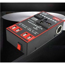 인버터 12V 차량용 자동차 입력 비상 캠핑 출력, 220V 12V 암소켓 (YQ-2000WA)