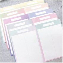 리뉴얼 5종 그러데이션 양면 그리드 노트패드 떡메모지 A4 B5 A5