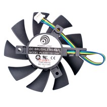 PLA08015B12HH 직경 75mm 구멍 피치 40mm DC12V 0.35A 4 선 4pin 이중 볼 베어링 그래픽 카드 용 냉각 팬, 4줄 4핀