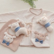 [바보사랑] 2018 유기농 백구 배냇저고리 만들기세트 DIY, 옵션:블루