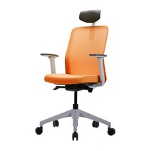 듀오백 화이트프레임 메쉬의자 Q51W, 오렌지