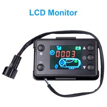 낙엽흡입기 12V 디젤 에어 히터 LCD 모니터 스위치 4 버튼 리모컨 자동차 트럭 주차 컨트롤러 키트, [01] Controller