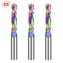 BB 카바이드 드릴 CNC 가공 알루미늄 구리 직경 1.0mm ~ 9.6mm 외부 냉각 DLC 코팅 BC2055 3xD, 1.0xD4x11x50