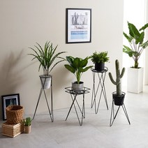 [햇살맑은집] 인테리어 화분정리대 플랜트 스탠드 철제 받침대 진열대, 상세 설명 참조