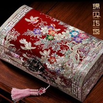수제 원목 미니 자개장 자게장 공주 결혼선물 보석함, 02