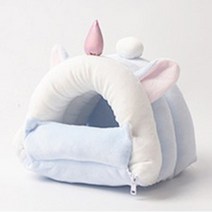 컫붐욱반려동물 귀여운 햄스터 겨울집 핑크 블루 레드 고슴도치 소동물 겨울 따뜻한 하우스 둥지 은신처 햄스터집 꽁헒똴 2uGl0=veB31, 특대형_블루 유니콘