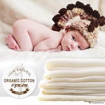 오가닉 안심 아기손수건 순면 가제손수건 10장 세트 (신생아 출산선물 아기)