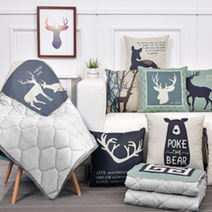 북유럽 인테리어 차량용 캠핑 사무실 병원 차박 휴대용 쇼파 무릎 덥개 담요 이불겸용 쿠션