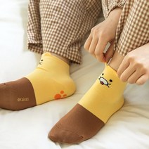 바람잘통하는 짧은 안미끄러운 양말 초등학생 캐릭터 여자아이