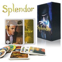 splendor board game 영어 스페인어 버전 홈 파티 성인 금융 가족 카드 놀이 게임 도시 확장 선물, 화려함 확장