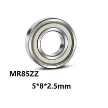 베어링 볼 유니트 릴 5개묶음 MR85ZZ 깊은 홈 볼 소형 미니 베어링 5*8*2.5mm 강철, 01 5x8x2.5mm