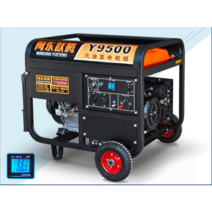 가솔린엔진발전기 220V 5-10KW 원격시동 휴대용산업용, 가솔린-3500W+듀얼스타트220V+레드