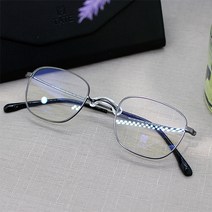 코받침없는 안경테 가벼운 티타늄 림락 스타일 콧등안경 MLUX-13-C01