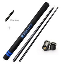 당구 큐대 3쿠션 고급 개인큐 새로운 도착 킹 탄소 섬유 풀 큐 스틱 레인보우 팁 큐, 10.8mm, p3-블랙 c 및 e