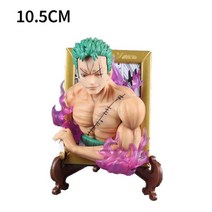 Anime 원피스 악마 슬레이어 드래곤 볼 피규어 Zoro Mitsuri Rengoku Gyomei Luffy 에이스 사보 포토 프레임 자석 PVC 완구 선물, H no box