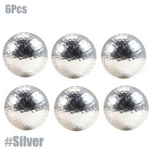 디아 약 42.7mm 6Pcs 도금 골프 공 멋진 경기 오프닝 목표 최고의 선물 내구성 건설 스포츠, Silver
