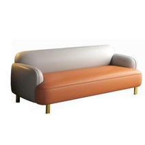 디자인 캐주얼 작은 쇼 방수 좌석 공간 스칸디나비아 크림 쇼파, 큰 2인석 140cm, N. 쌀패치워크오렌지시트기술천+라텍스