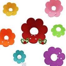 강아지 고양이 꽃 넥카라 깔대기 아기 새끼 소형견 XS, 옐로우