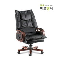 에프앤디 ES 퍼시픽 침대형 가죽 의자 중역의자 사무용의자, 블랙