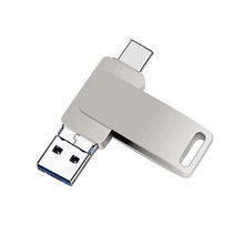 USB메모리 아이폰외장메모리 핸드폰USB 대용량 이동식디스크, 그레이128GB