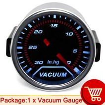 진공게이지 범용 52mm 진공 게이지 자동차 게이지 포드 홀더 0-30 n. 미터, only gauge