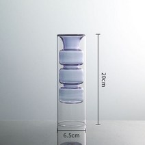 이중 레이어 유리 꽃병 홈 장식 방 아로마 테라피 병 웨딩 수경 식물 용기, M-7