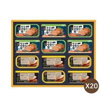 목우촌 국산 생돼지 햄+제주 돔베팸 맛있게 더 담은 4호 LG선물세트, 20개